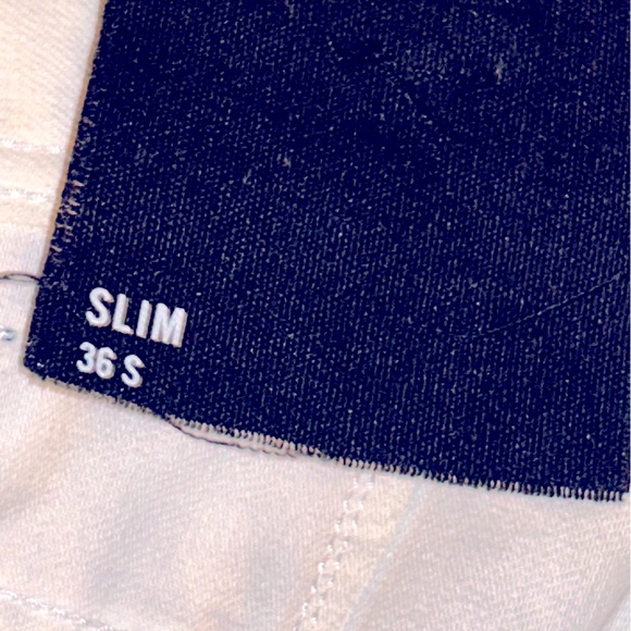 All white Armani Exchange denim jeans 36 slim - Picture 2 of 12